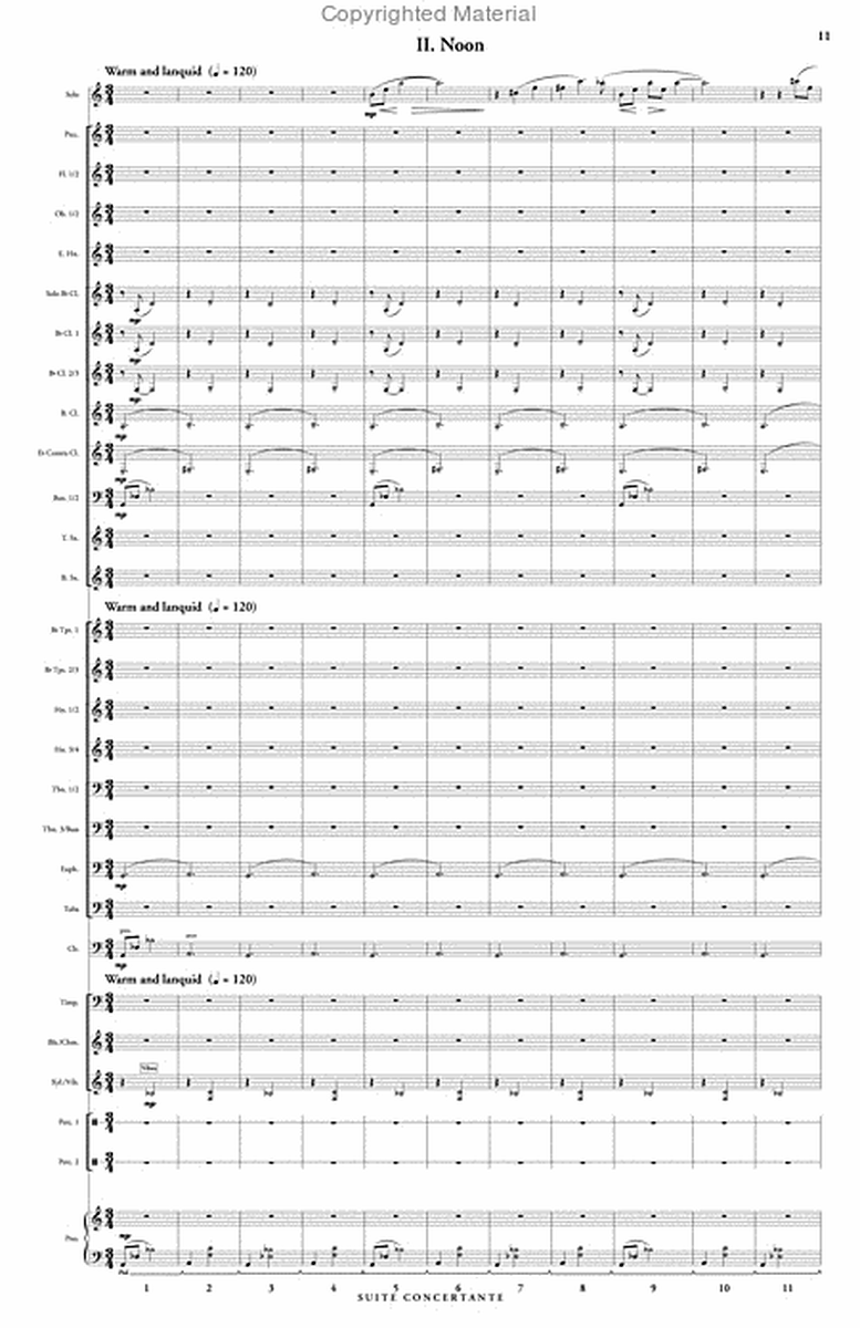 Suite Concertante for Flute & Wind Orchestra (score & parts) image number null