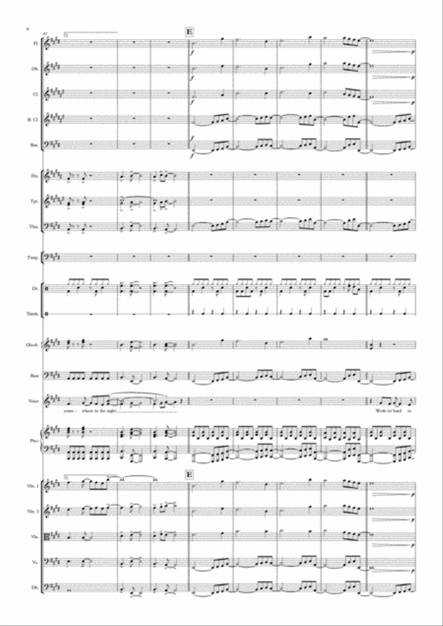 Don't Stop Believin' - Score Only Full Orchestra scores gallery preview page 6