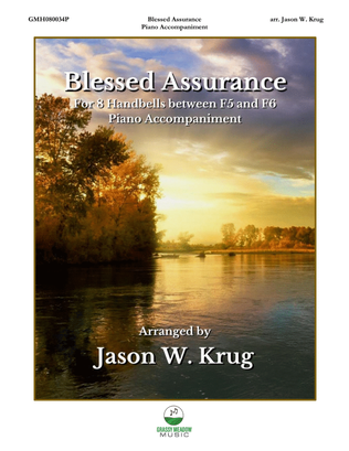 Book cover for Blessed Assurance (piano accompaniment to 8 handbell version)