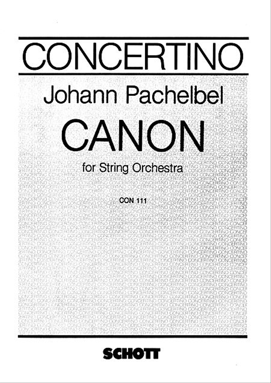 Book cover for Canon in D Major