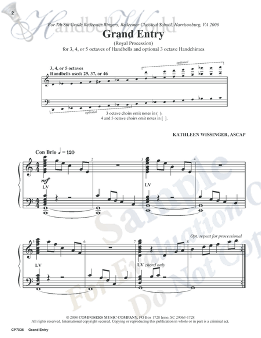 Grand Entry Grand Entry 5-Octaves scores gallery preview page 2