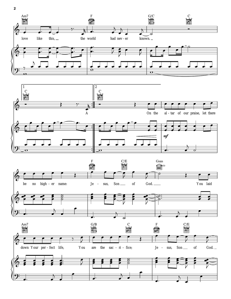 Jesus, Son Of God Guitar scores gallery preview page 2