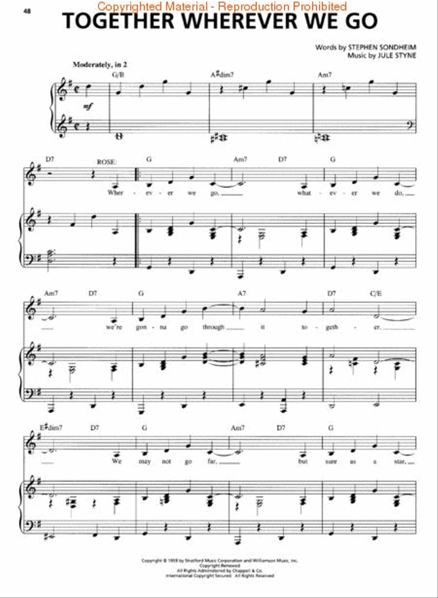 Gypsy – Broadway Revival Edition Piano, Vocal, Guitar scores gallery preview page 2