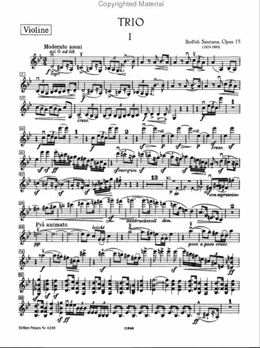 Trio, Op. 15 Piano Trio scores gallery preview page 3