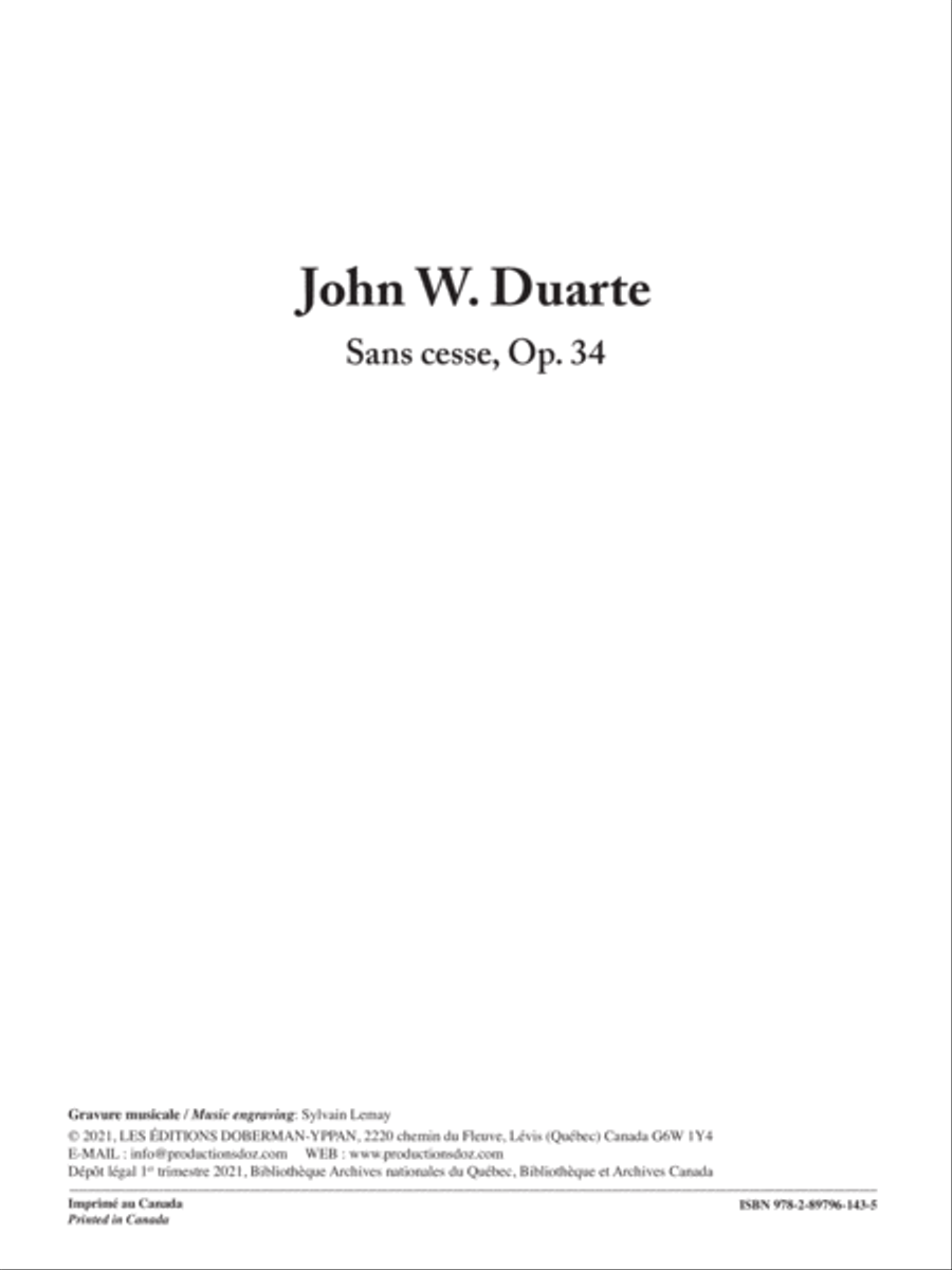 Sans cesse, Op. 34 Classical Guitar scores gallery preview page 2