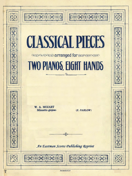 Minuetto giojoso, 2 pianos, 8 hands
