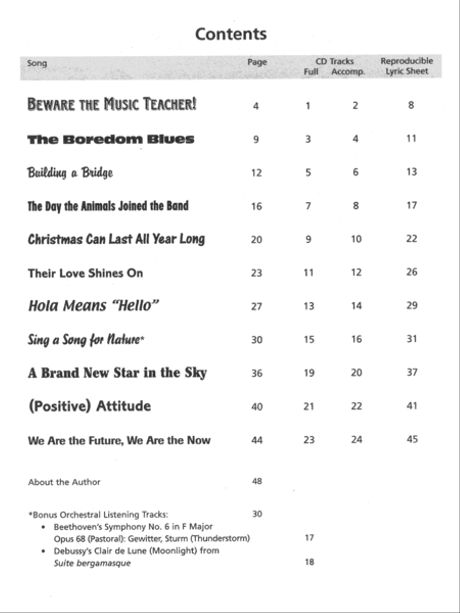 Beware the Music Teacher! CD scores gallery preview page 2