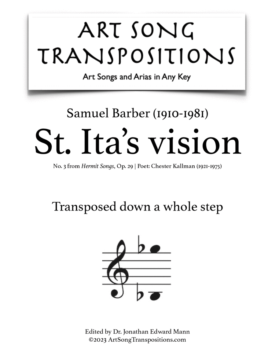 St. Ita's Vision, Op. 29, No. 3