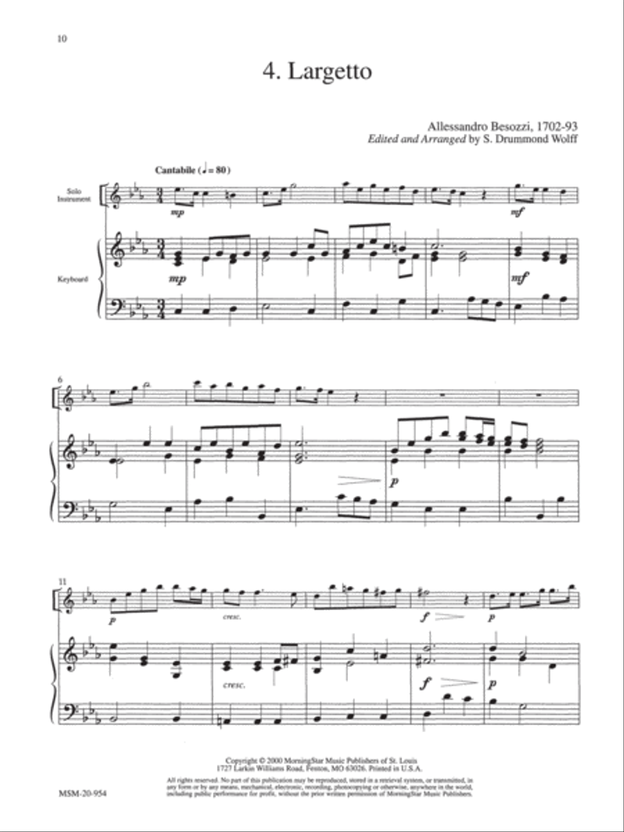 Largetto Piano scores gallery preview page 1