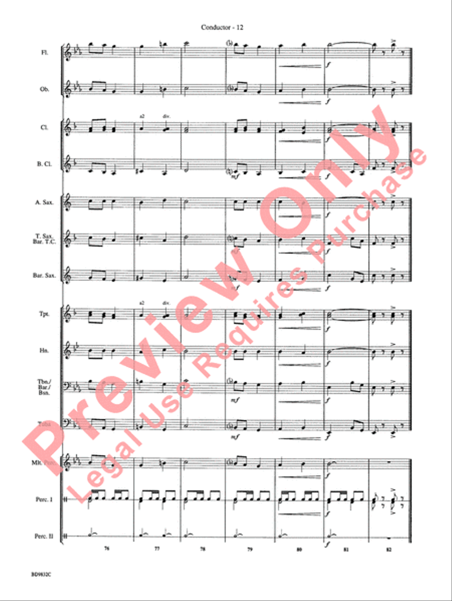 Freedom's March Freedom's March Concert Band scores gallery preview page 15