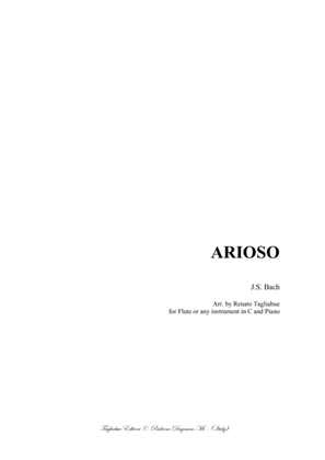Book cover for ARIOSO - BWV 156 - Arr. for Clarinet in Bb or any instrument in Bb and Piano