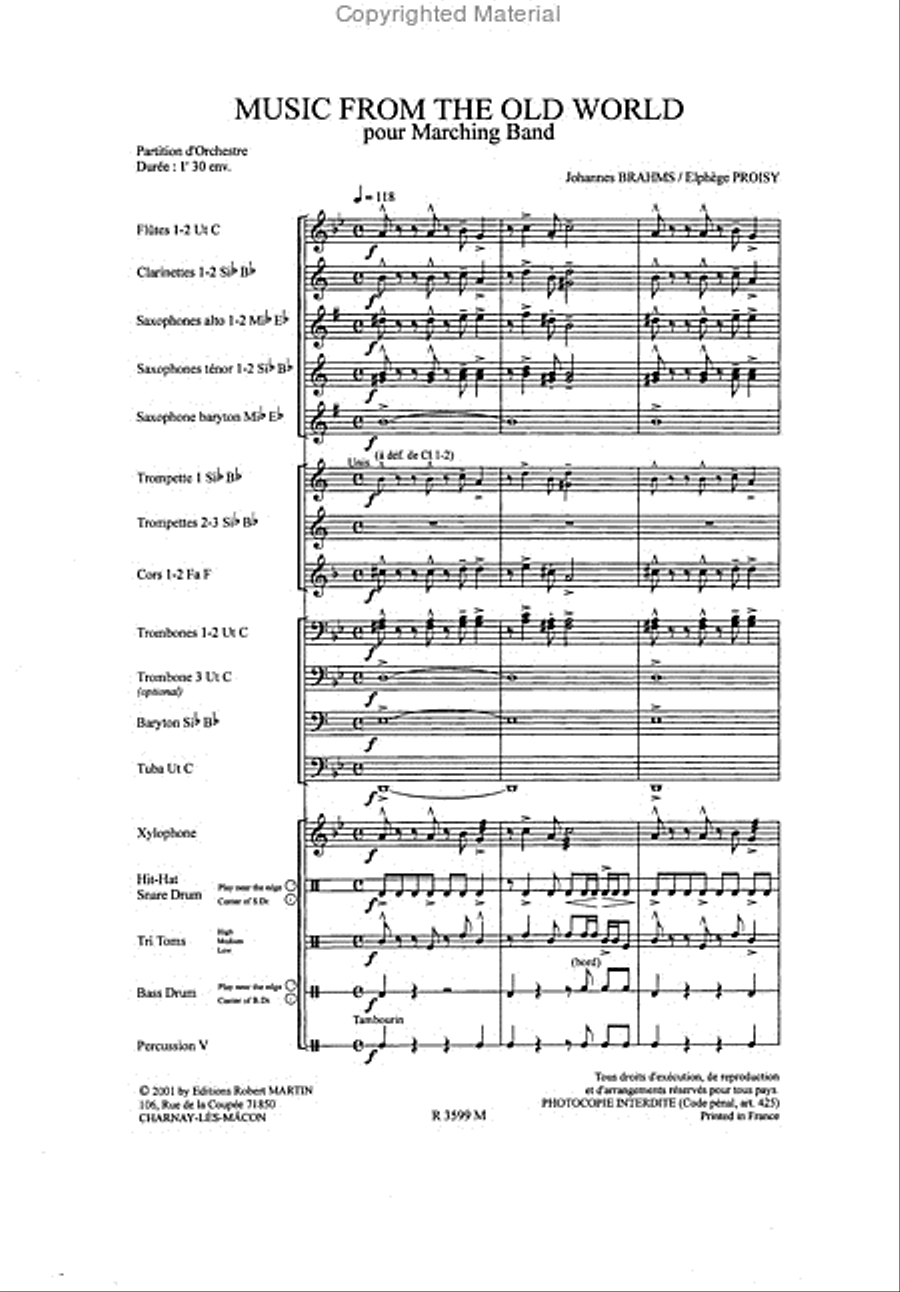 Music From The Old World Music From The Old World Marching Band scores gallery preview page 2