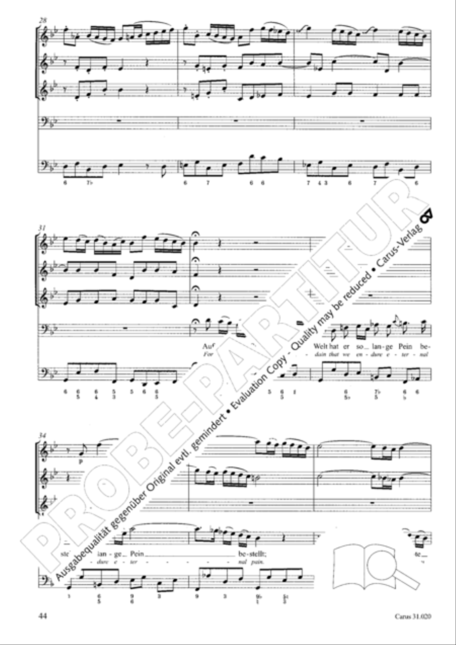 Eternity, thou thundrous word (O Ewigkeit, du Donnerwort) ATB scores gallery preview page 45