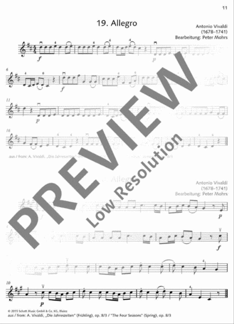 Classical Music for Children Violin scores gallery preview page 12