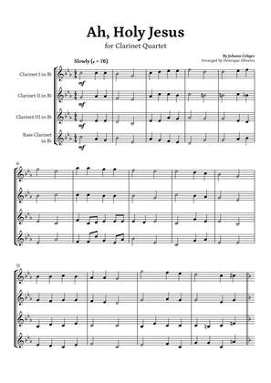 Ah, Holy Jesus (Clarinet Quartet) - Easter Hymn