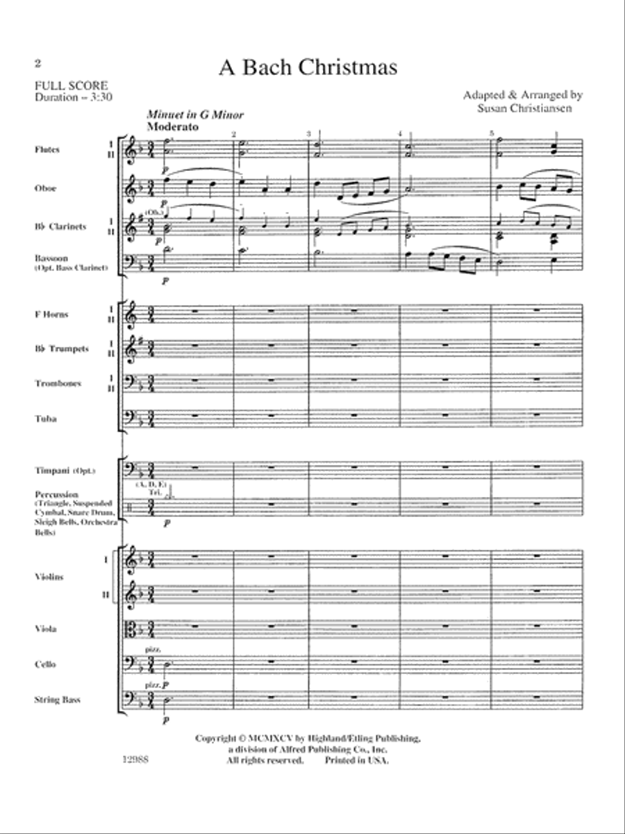 A Bach Christmas: Score Full Orchestra scores gallery preview page 2