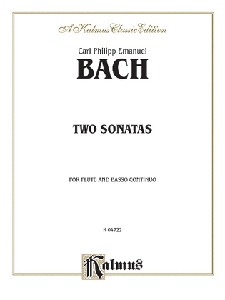 Book cover for Two Sonatas (A Minor and D Major)