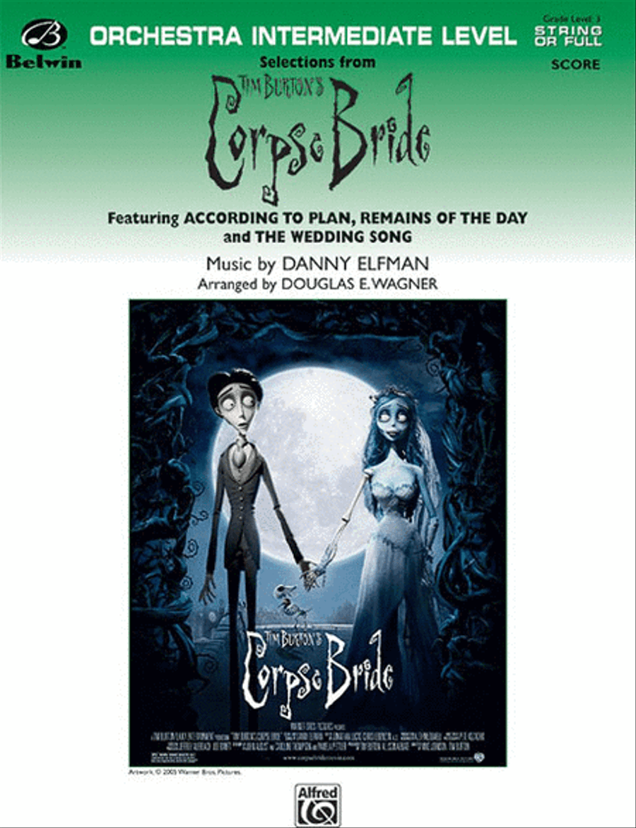 Selections form Tim Burton's Corpse Bride Full Orchestra scores gallery preview page 1