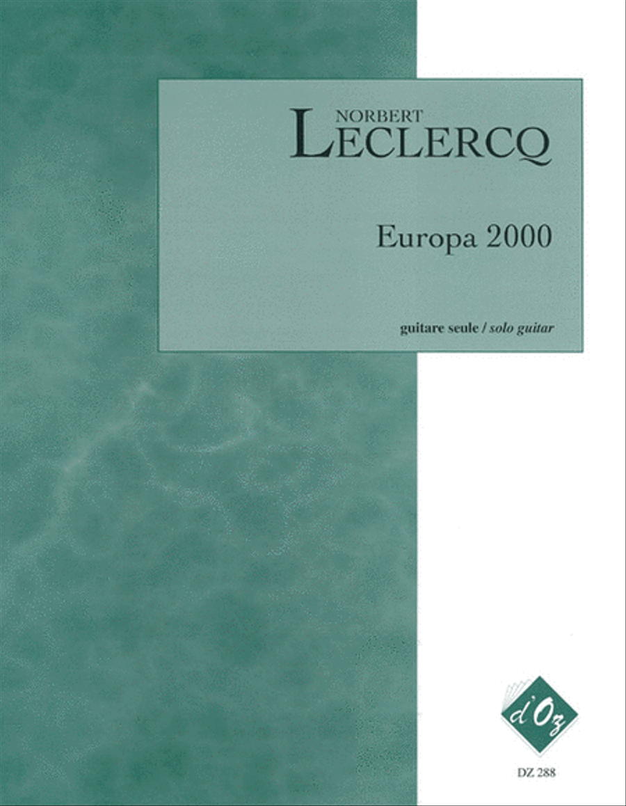 Europa 2000 Classical Guitar scores gallery preview page 1