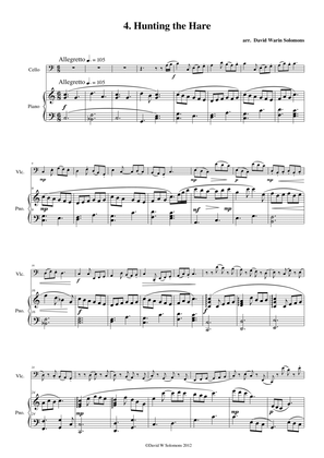Variations on Hunting the Hare (Hela'r Ysgyfarnog) for cello and piano