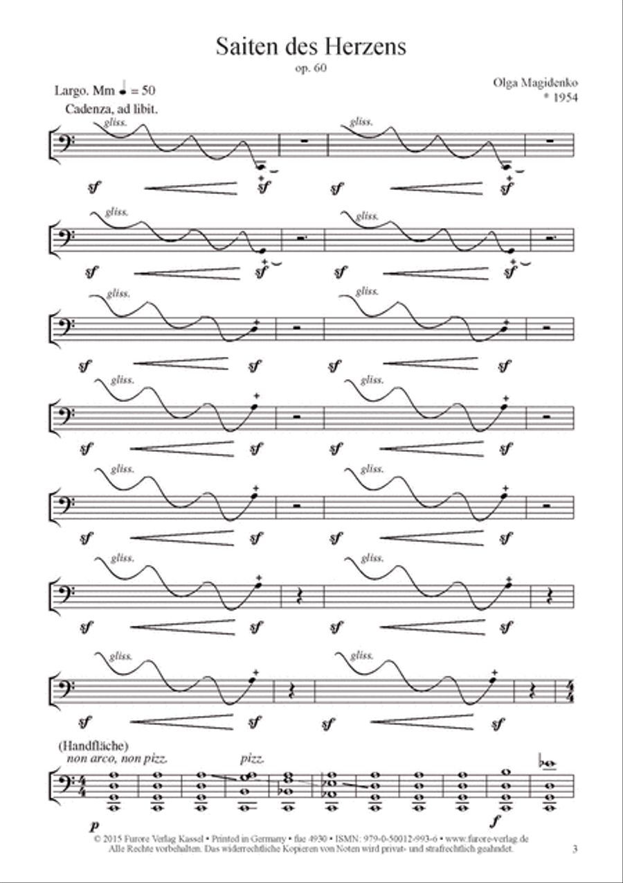 Saiten des Herzens op. 60 Cello scores gallery preview page 2