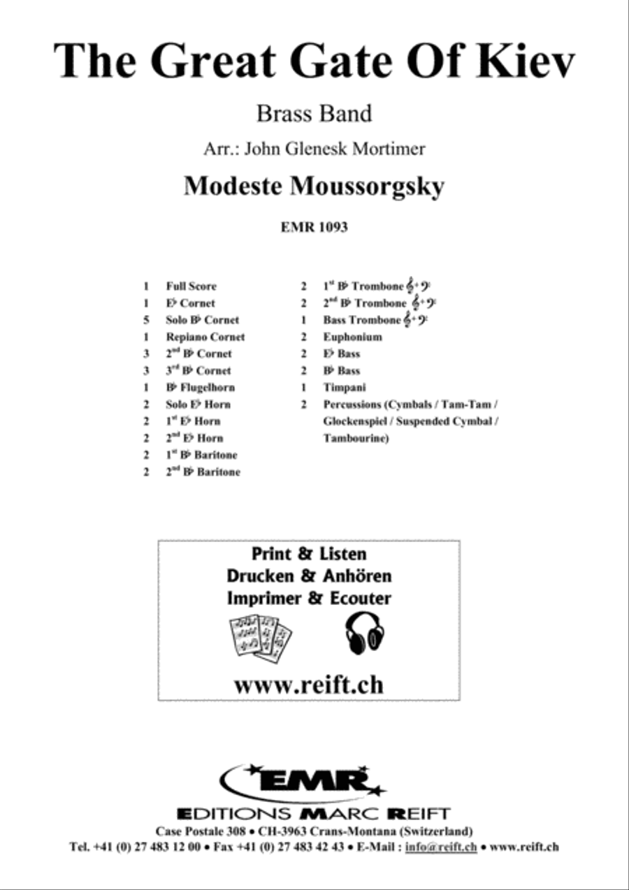 The Great Gate Of Kiev Brass Band scores gallery preview page 2