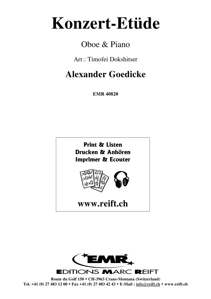 Konzert-Etude Piano Accompaniment scores gallery preview page 1