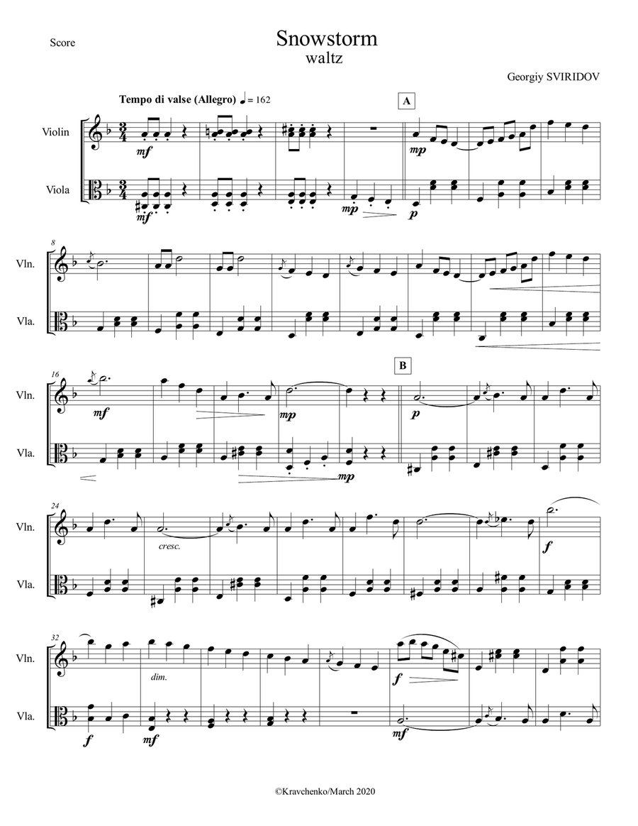 Georgy Sviridov - Waltz 