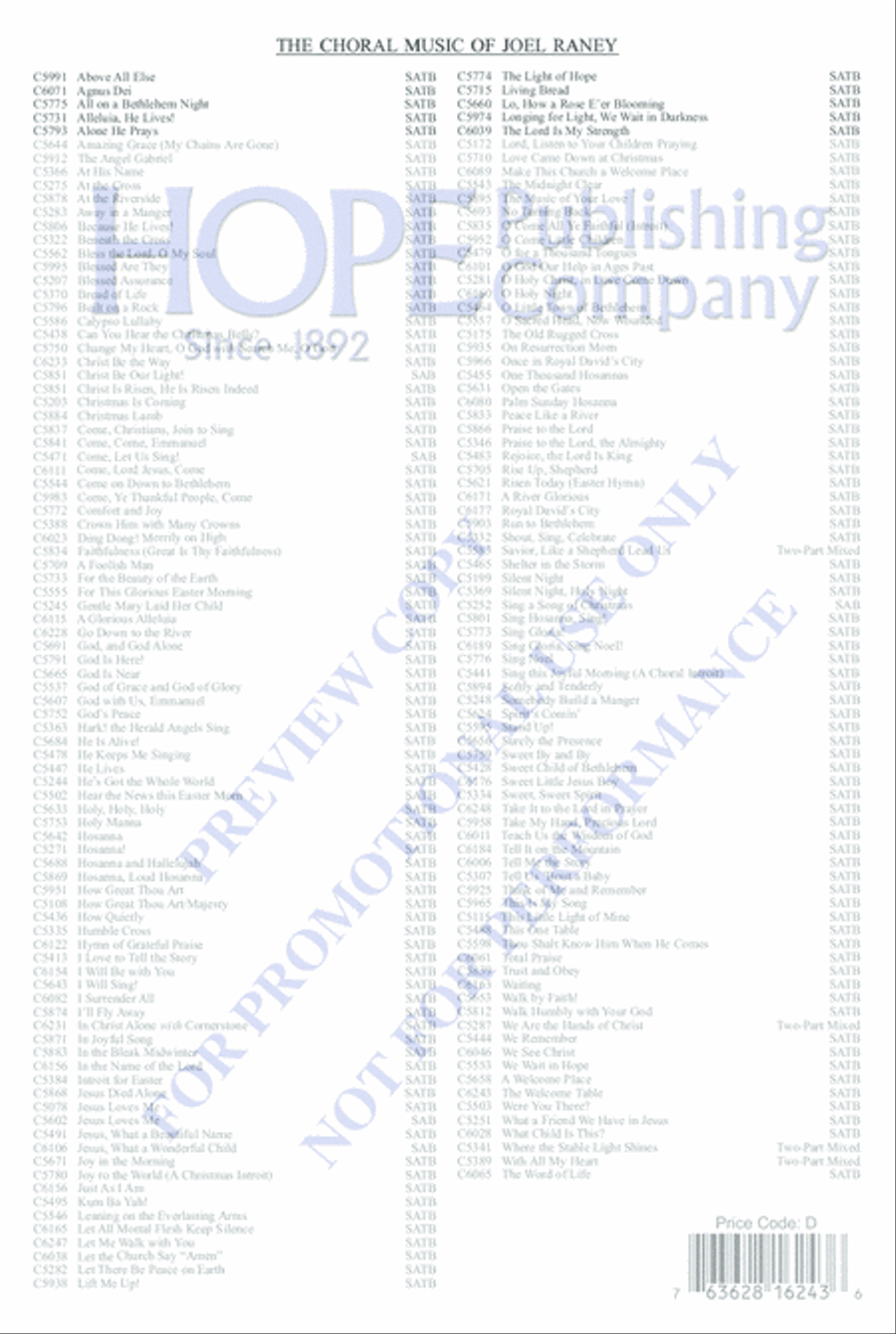 The Welcome Table Choir scores gallery preview page 11