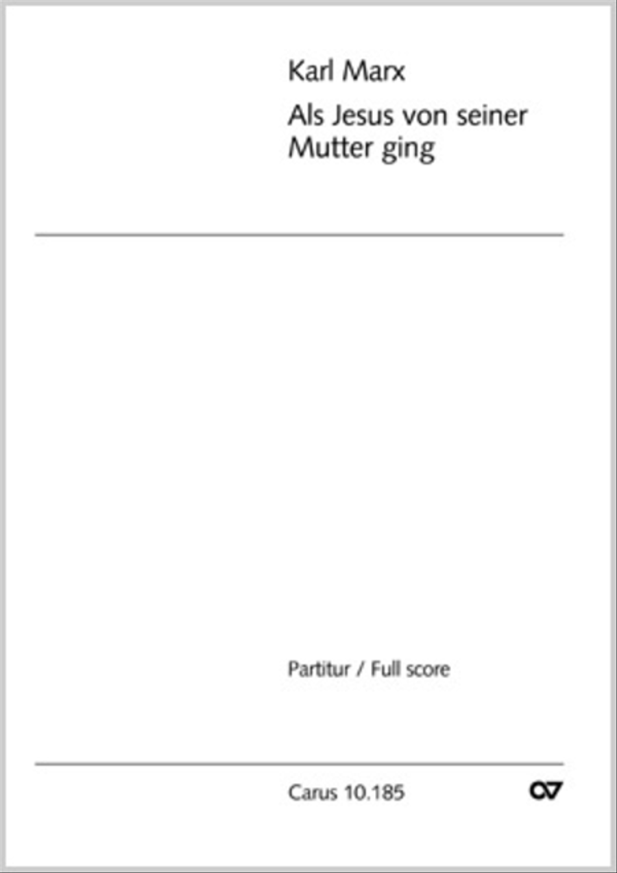 Als Jesus von seiner Mutter ging Violin scores gallery preview page 1