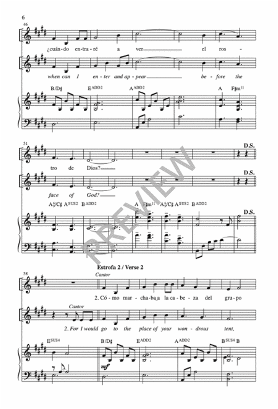 Como Busca la Cierva / Like a Deer That Longs 3-Part scores gallery preview page 7