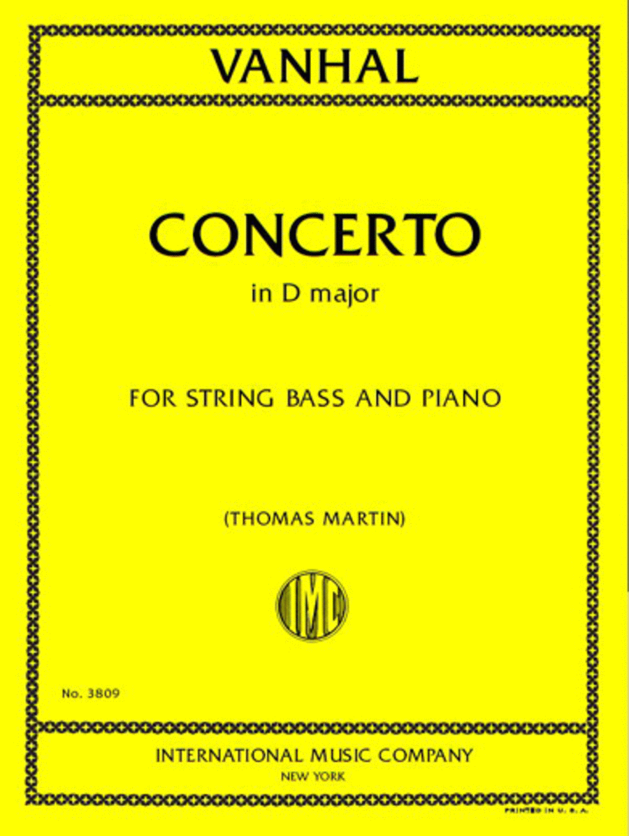 Concerto In D Major Double Bass scores gallery preview page 1