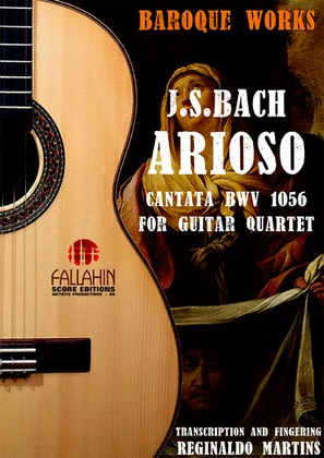 Book cover for ARIOSO (CANTATA 156) - J.S.BACH - FOR GUITAR QUARTET
