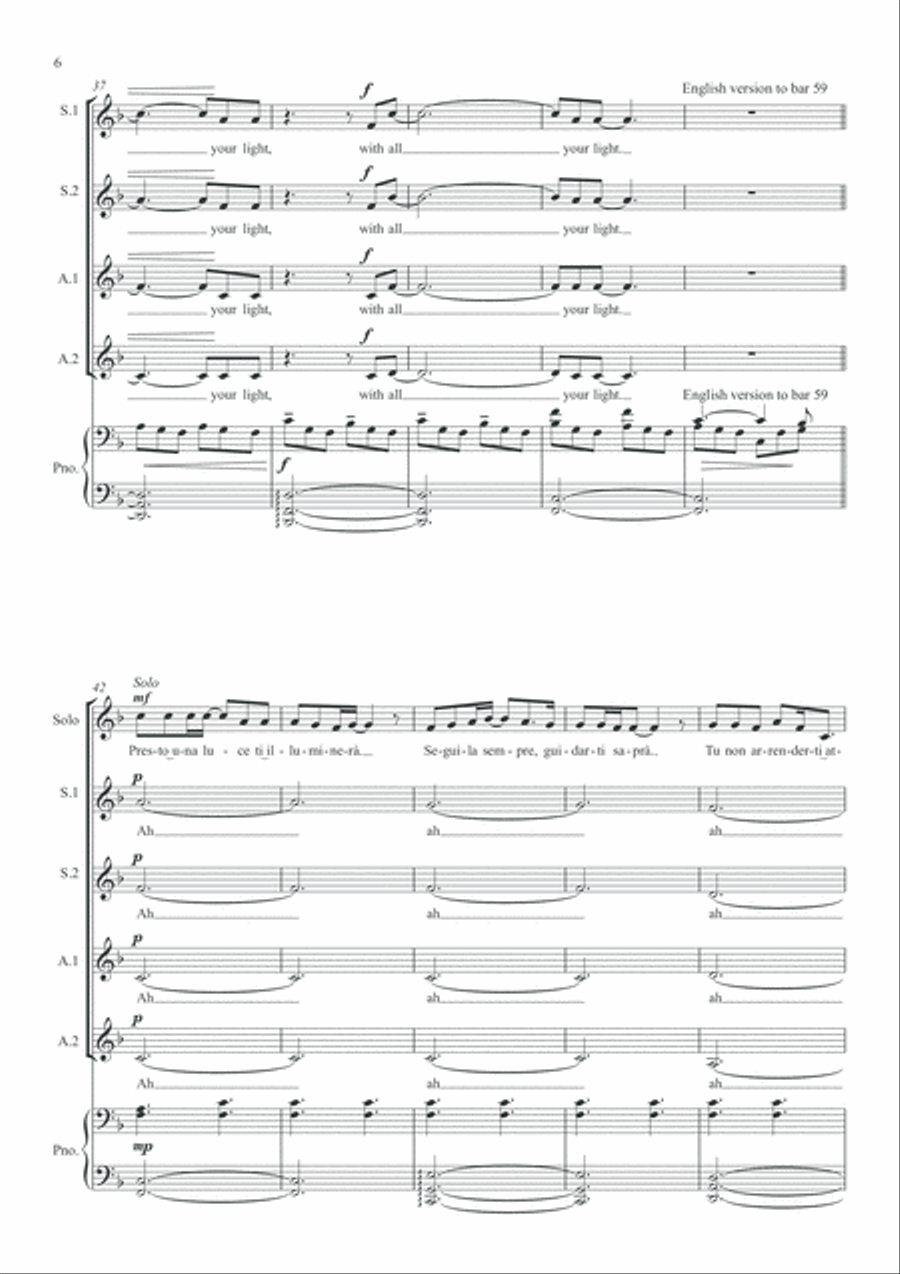 Fall On Me SSAA scores gallery preview page 6