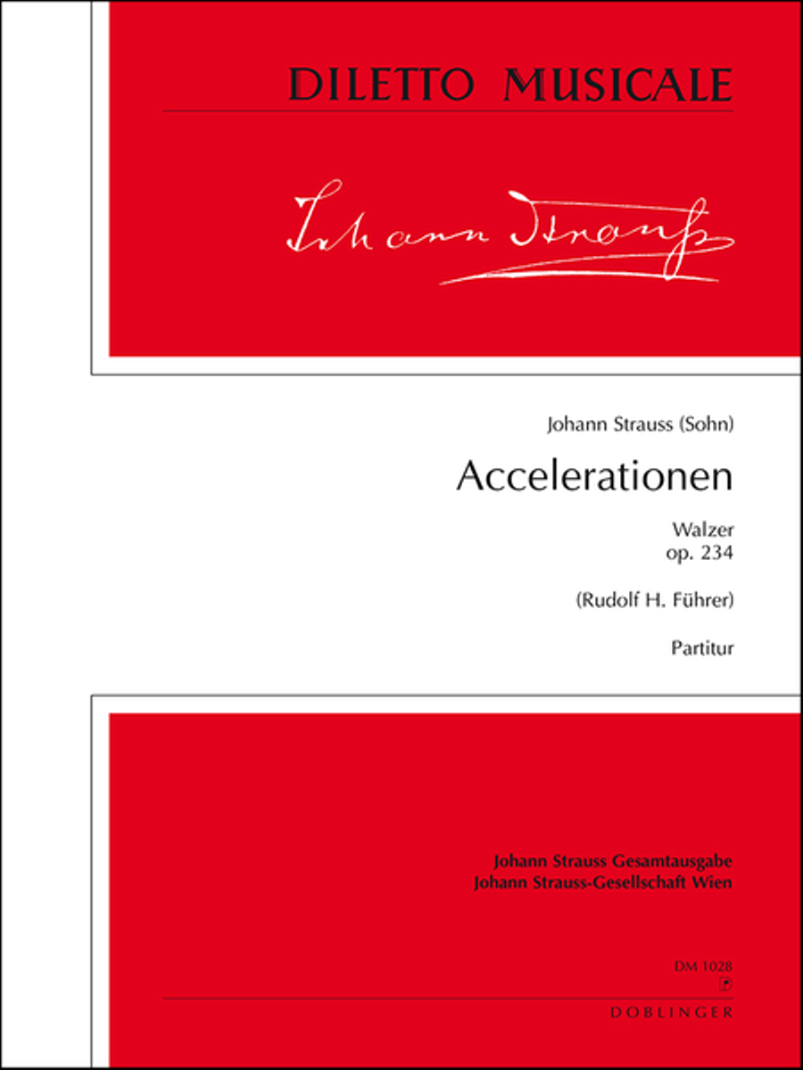 Accelerationen op. 234 Accelerationen op. 234 Orchestra scores gallery preview page 1