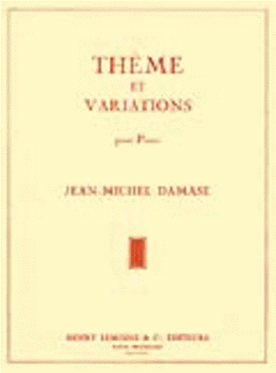 Theme Et Variations Theme Et Variations Piano Solo scores gallery preview page 1