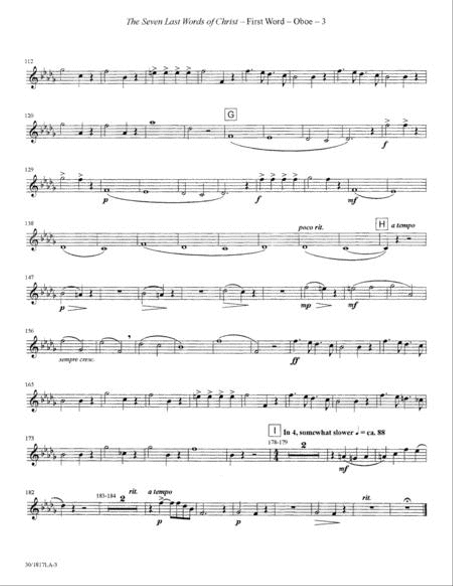 The Seven Last Words of Christ - Oboe Choir scores gallery preview page 4