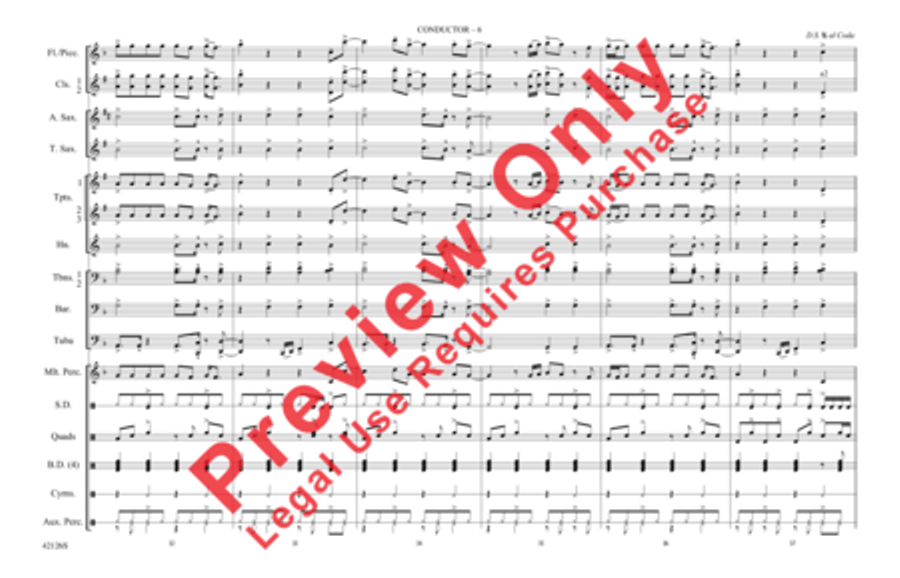 Treasure Marching Band scores gallery preview page 7