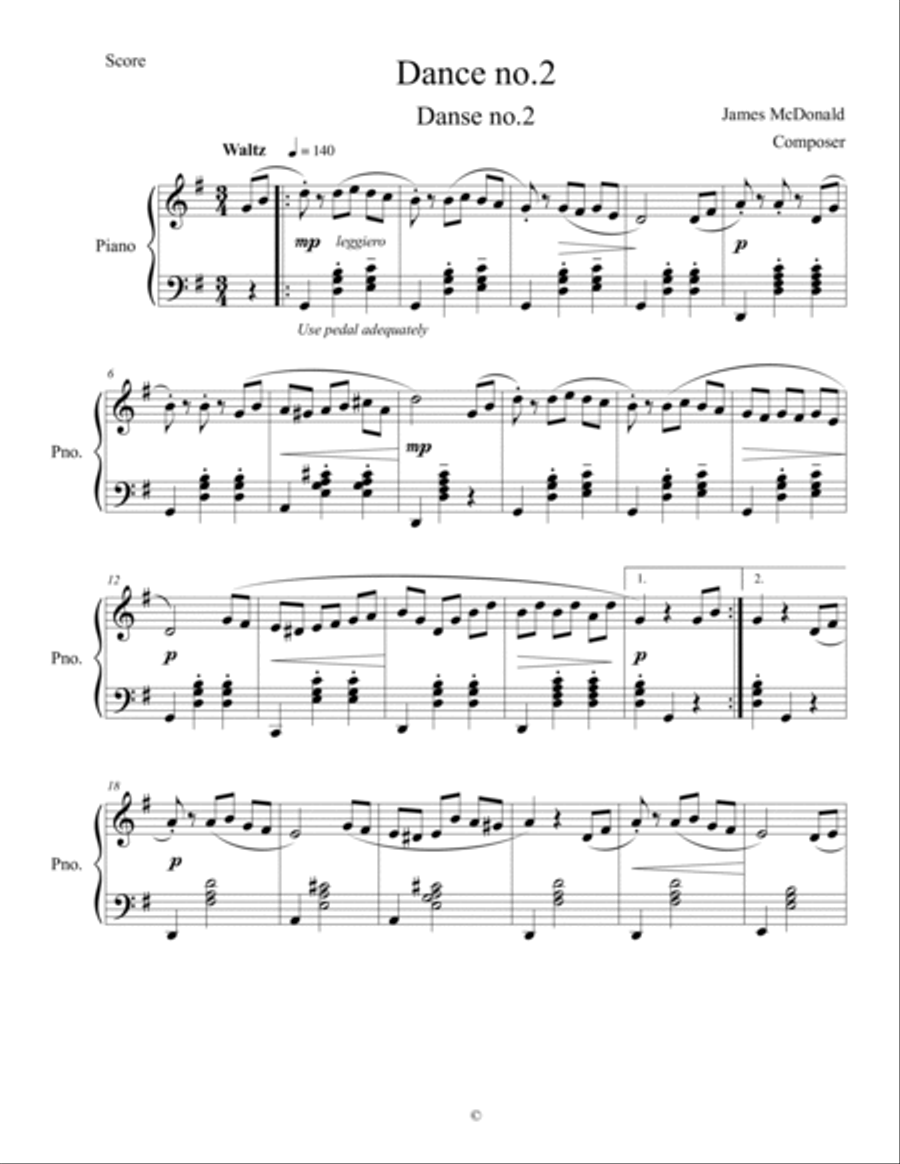 Dance suite for small children - complete Piano Solo scores gallery preview page 4