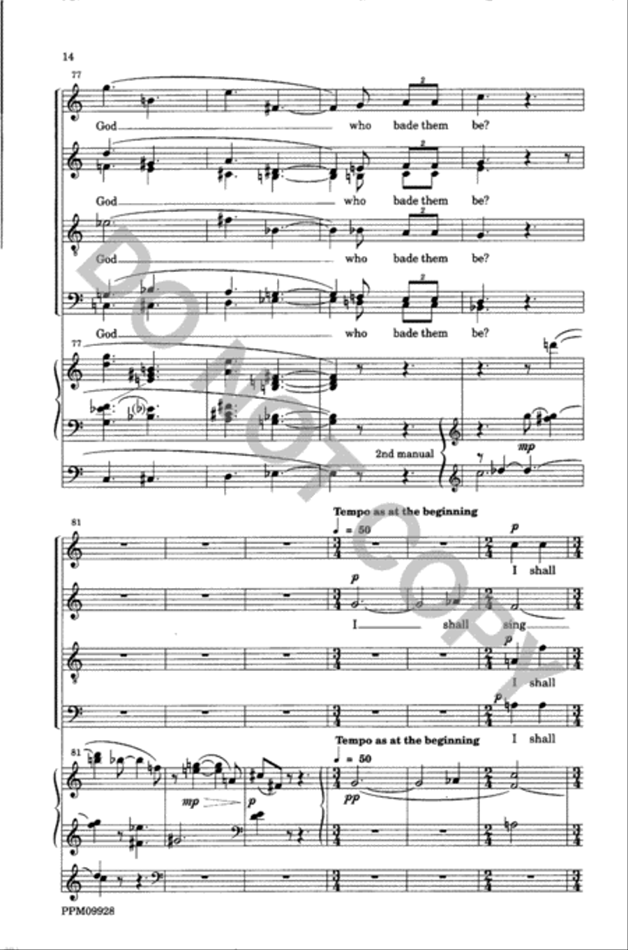It is to God I Shall Sing Divisi scores gallery preview page 15