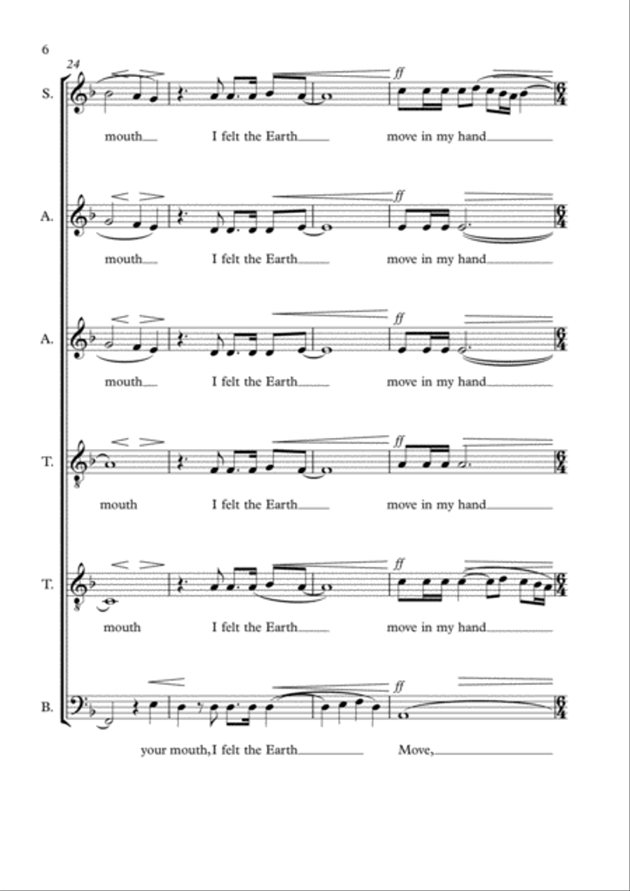 The First Time Ever I Saw Your Face 4-Part scores gallery preview page 6