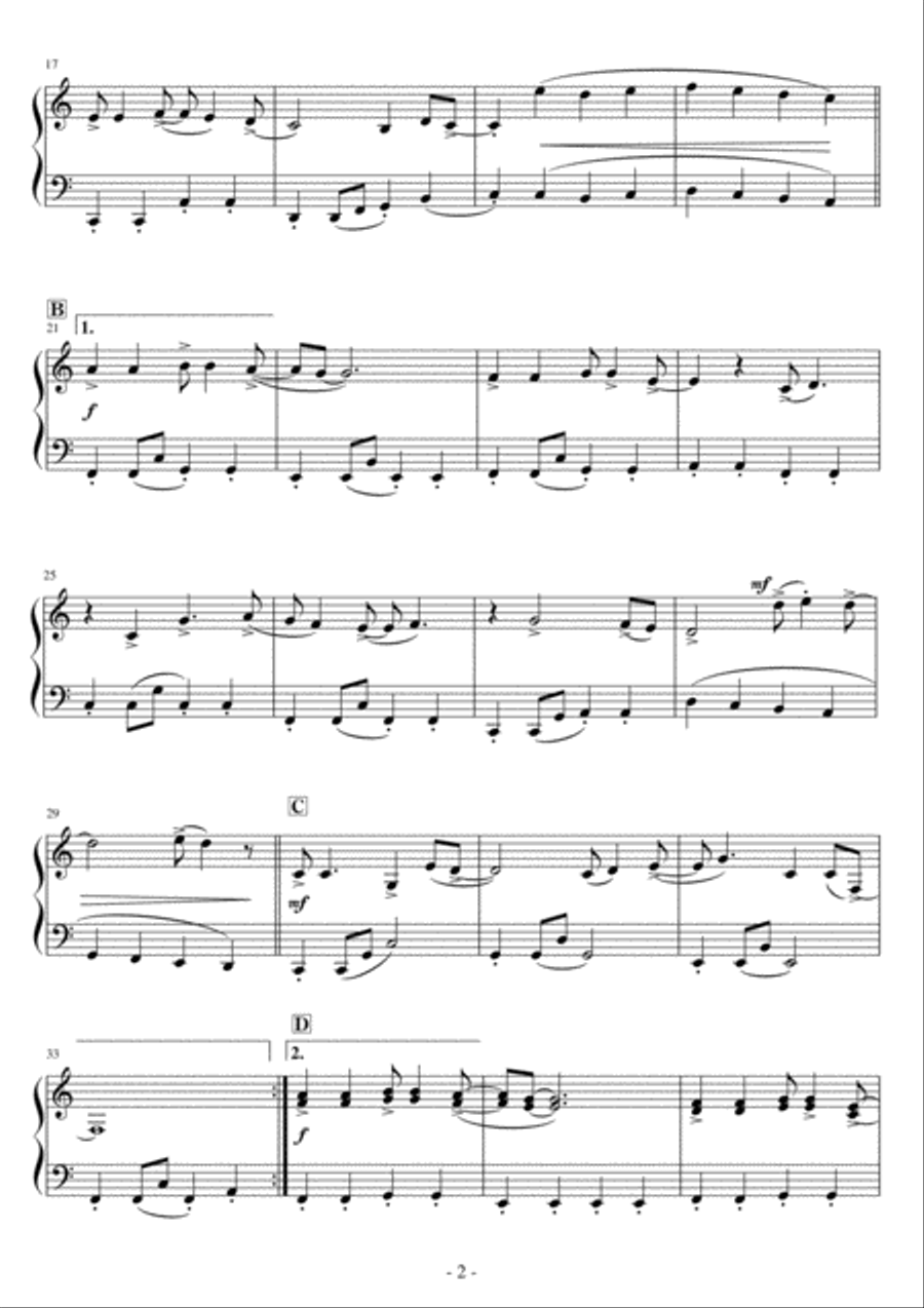 Daydream Believer Easy Piano scores gallery preview page 2