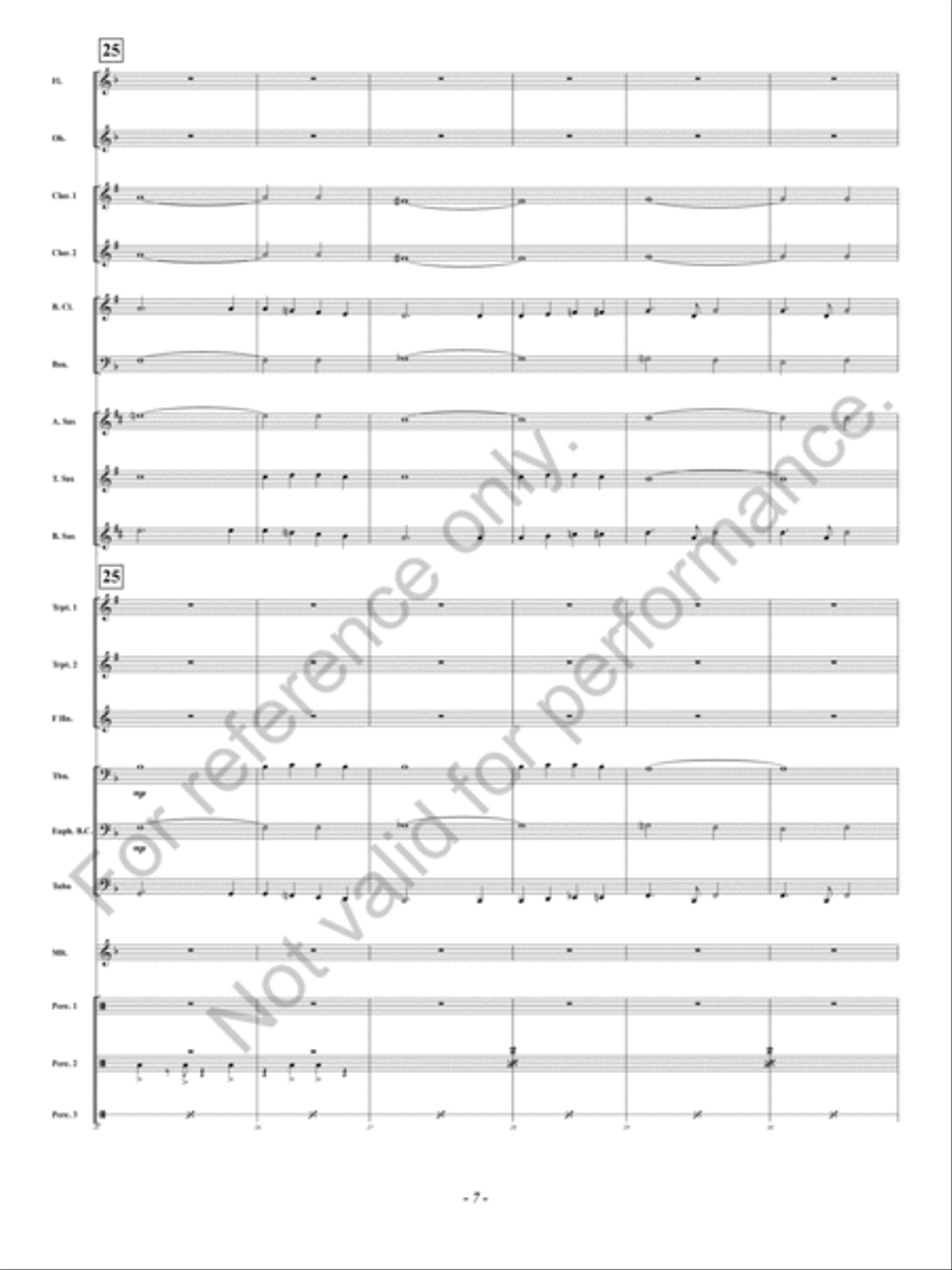 Noche de Paz Concert Band scores gallery preview page 8