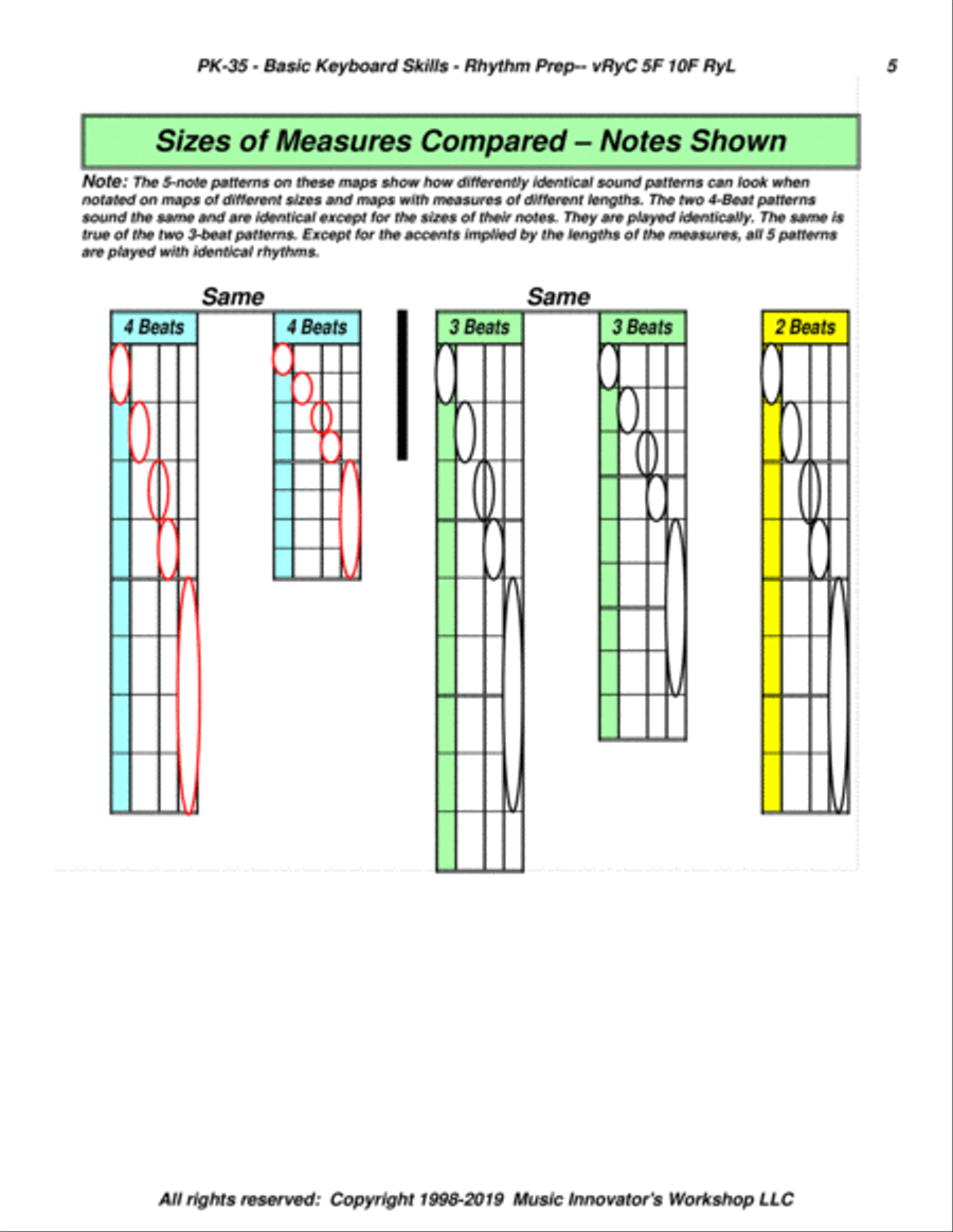 PK-35 - Basic Keyboard Skills - Focus on Rhythm Piano Method scores gallery preview page 5