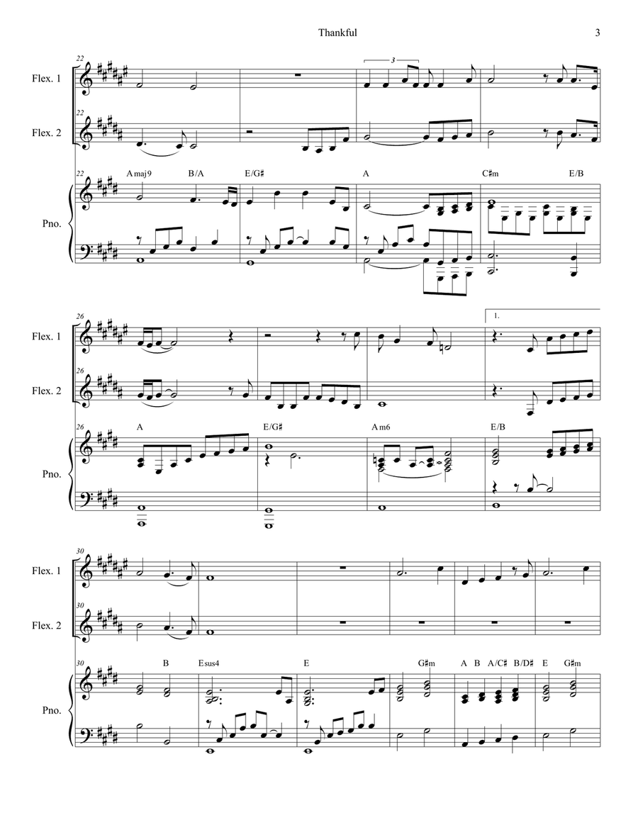 Thankful Large Ensemble scores gallery preview page 3