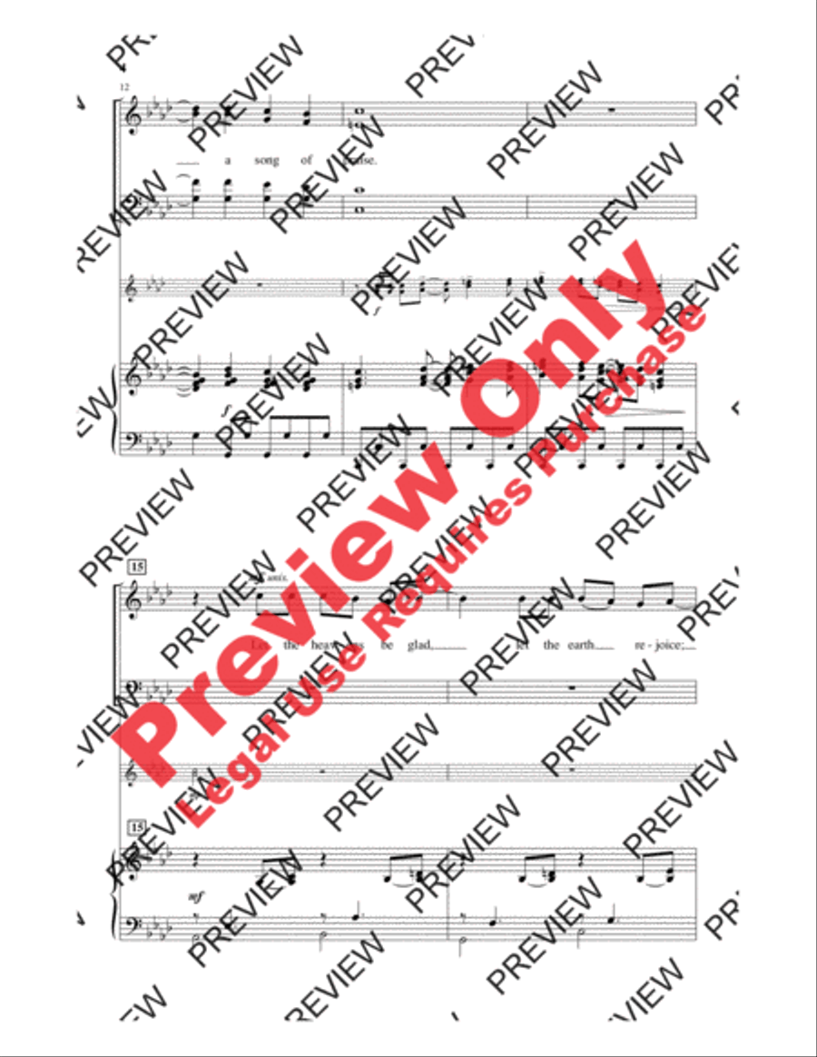 Jubilate Deo 4-Part scores gallery preview page 4