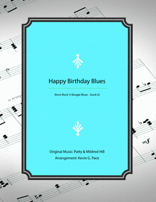 Book cover for Happy Birthday Blues - piano solo