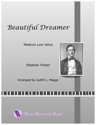 Book cover for Beautiful Dreamer (Medium Low voice)