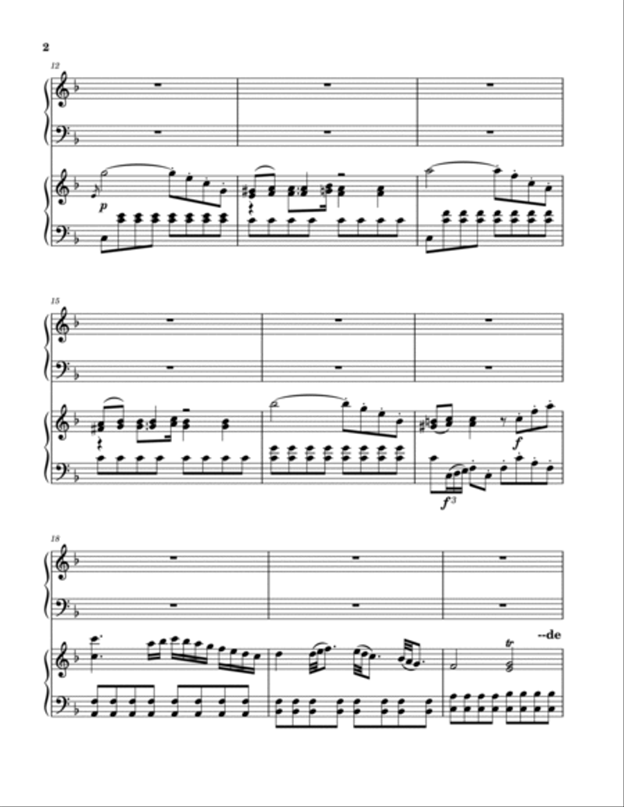 Concerto in F major Piano scores gallery preview page 4