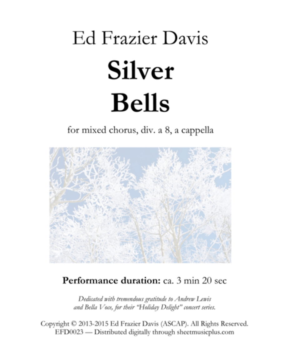 Silver Bells 4-Part scores gallery preview page 1